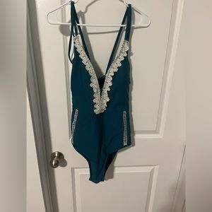 Teal time and tru one piece bathing suit. Size XL